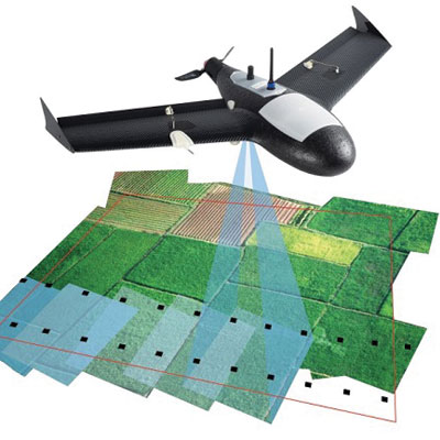 Ground control points in UAV mapping